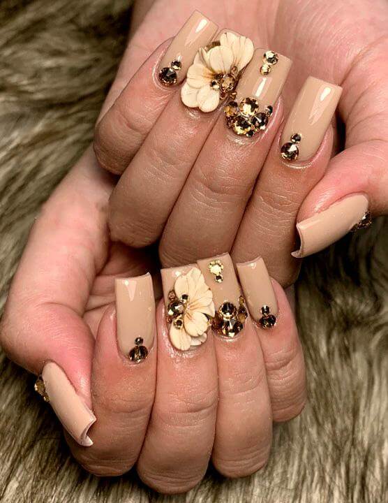vẽ nail hoa
