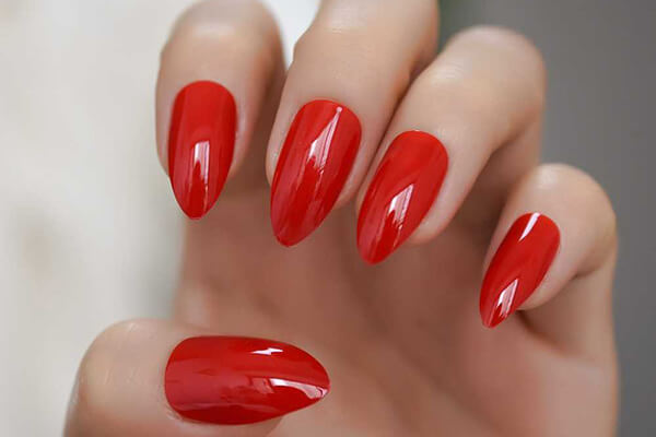 red sharp nail đẹp