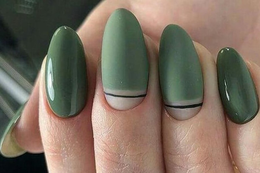 Sơn móng phối lì với gel ấn tượng