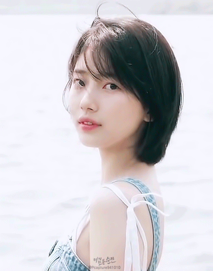 Mái tóc ngắn che khuyết điểm mặt tròn của Suzy