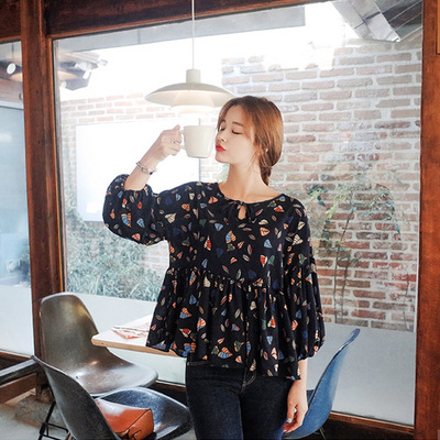 Áo voan nữ thời trang, thiết kế tay bồng, dáng babydoll đáng yêu - 11144774 giá rẻ nhất