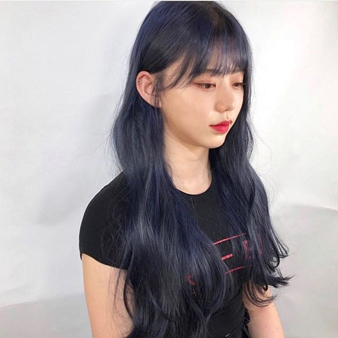 Loạt tóc màu xanh đen 'nịnh' visual hết nấc được hội gái xinh 'kết' nhất năm 2020 | Ý tưởng kiểu tóc, Tóc dài, Sản phẩm làm đẹp