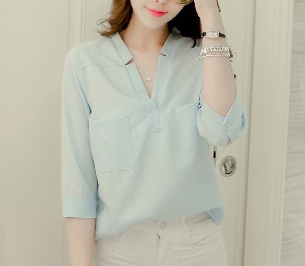 Top 10 áo sơ mi nữ kiểu Hàn Quốc đáng yêu được yêu thích nhất