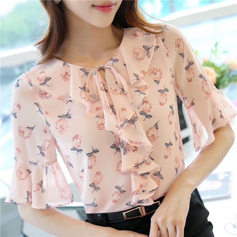 Giảm ₫126,720] Áo voan hoa tay lỡ phong cách Hàn Quốc thanh lịch dành cho nữ - tháng 3/2022 - BeeCost