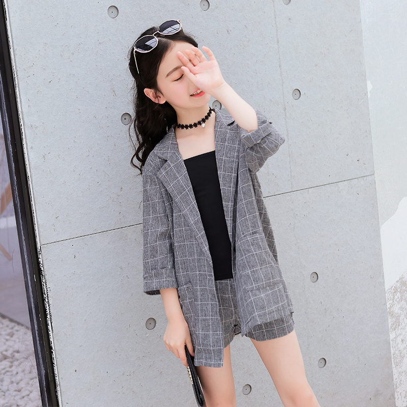 Trẻ Em Bé Gái Áo Khoác Blazer + Áo Vest + Quần Short 3 Tuxedos Phù Hợp Cho Trẻ Em Phù Hợp Với Trẻ Em Bé Gái Áo Cưới Hỏi đảng Hồng
