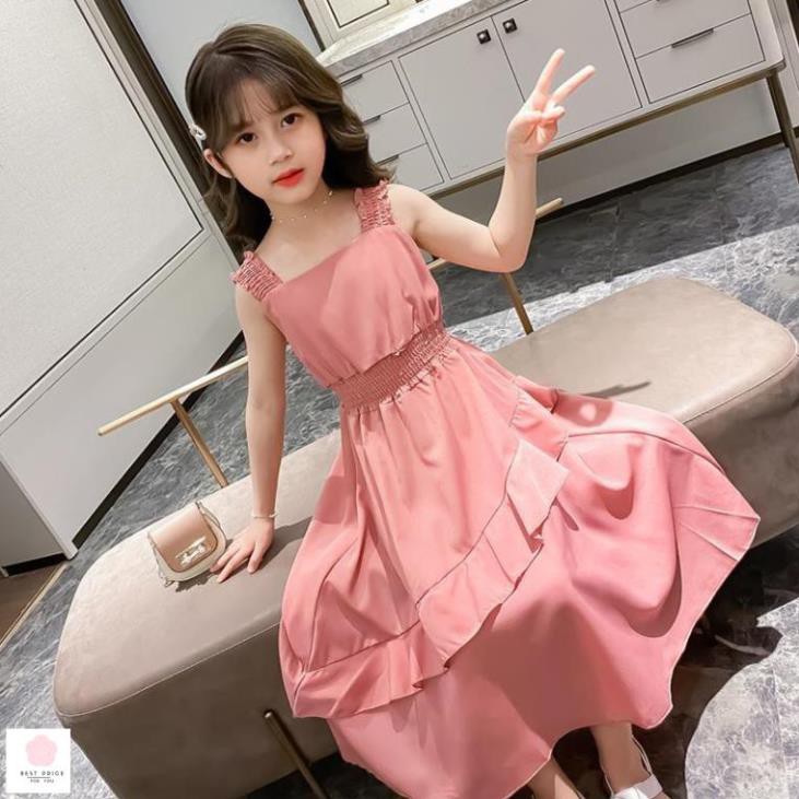 SẴN, SHIP 24H] Váy bé gái 7 tuổi (3-12 tuổi)️ đầm thời trang bé gái size đại 35kg, 30kg 25kg 20kg chính hãng 155,661đ
