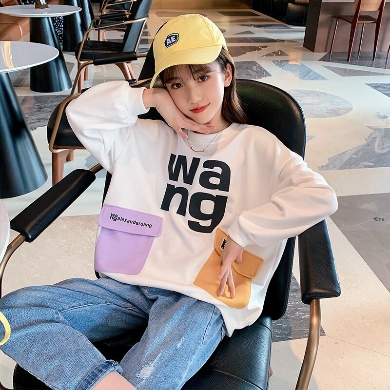 Áo Sweater Phối Túi Lớn Thời Trang Hàn Quốc Dành Cho Bé Gái 4 5 6 7 9 8 10 11 12 13 14 15 Tuổi - Khác | BiBiOne.vn