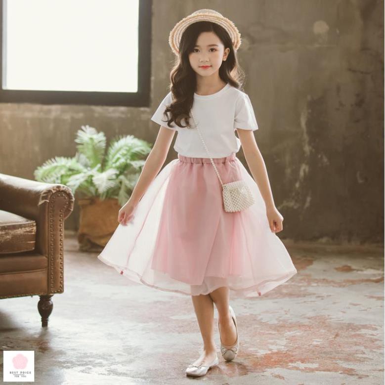 Đầm cho bé gái 5 tuổi (3-12 tuổi)️ Thời trang bé gái 11 tuổi️ đầm công chúa cho bé gái 6 tuổi ️ váy size đại 20-45kg giá cạnh tranh