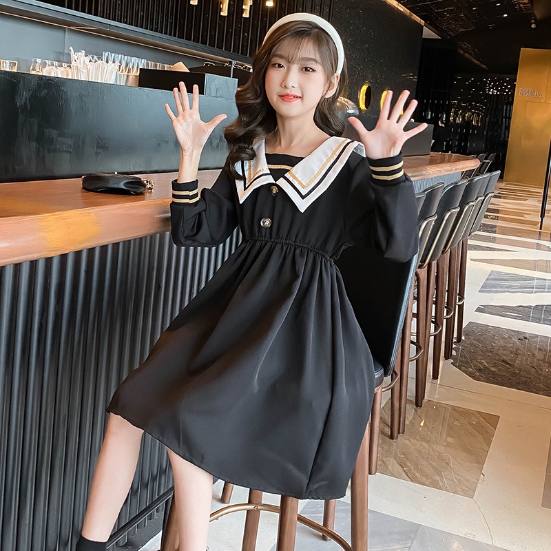 Mua Váy đầm dài tay cho bé (3 - 12 tuổi)☑️ đầm tiệc cho bé gái mập ☑️ váy cho bé gái size đại 25kg, 30kg, 35kg, 40kg, 45kg giá rẻ nhất | TecKi.Vn