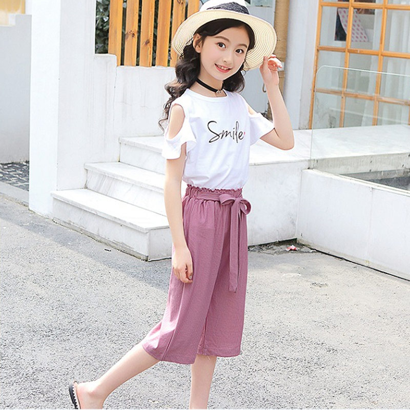Quần Đũi Lửng Ống Suông Cho Bé Gái Thắt Nơ Sành Điệu (3 - 12 tuổi)