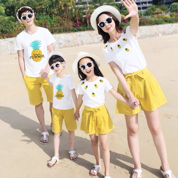 Áo gia đình đi biển Gạo House DPG1960066