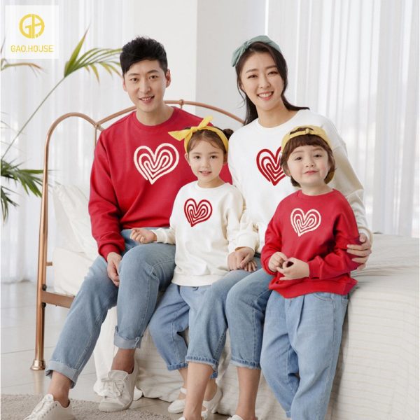 Áo gia đình mùa đông Gạo House DMD42