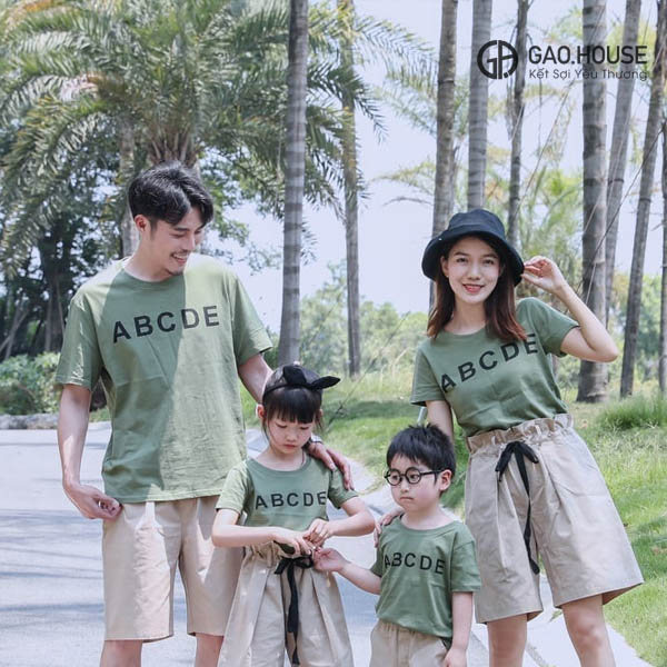 Áo gia đình mùa hè Gạo House DPG1910083