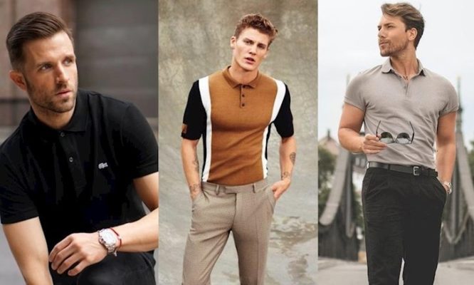 áo thun nam có cổ, TIP phối áo thun nam có cổ với quần và giày theo từng sở thích