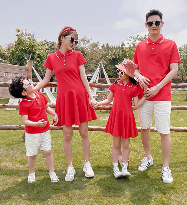 Mẫu áo váy đồng phục có cổ