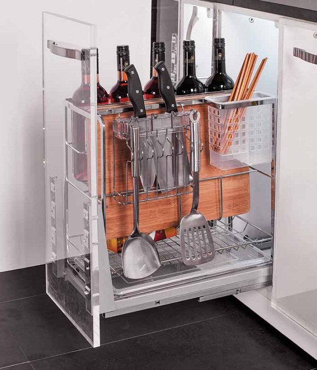 Giá để gia vị dao thớt inox nan KT 300 chính hãng