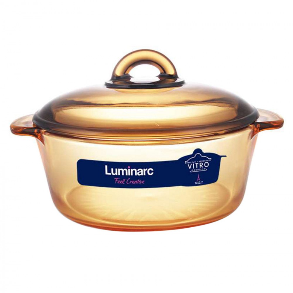 Nồi Thủy Tinh Luminarc Vitro Amberline Granite N2266 - 2L | Lucasa.vn