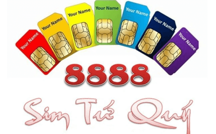 Sim Tứ Quý 8 - Kho Sim Đuôi 8888 Giá Rẻ 9/2022 - KhoSim.com