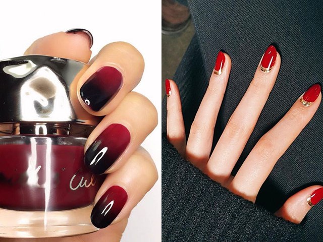 11 mẫu nail đỏ xinh xuất sắc cho các nàng thêm cuốn hút mùa lễ tết-Tư vấn làm đẹp