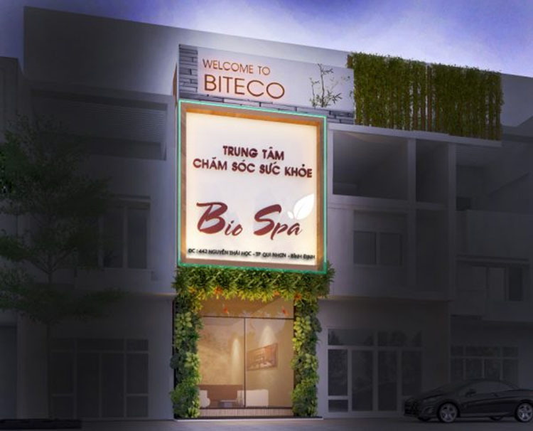 Thiết kế mặt tiền spa đẹp | Trang Chủ