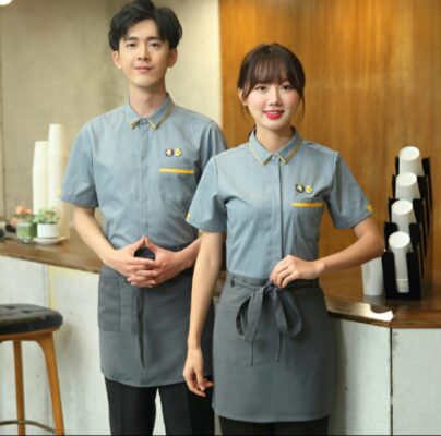 Mẫu Đồng Phục Quán Cafe Hàn Quốc Đẹp Chuyên Nghiệp | VINA® ĐỒNG PHỤC HOA KỲ