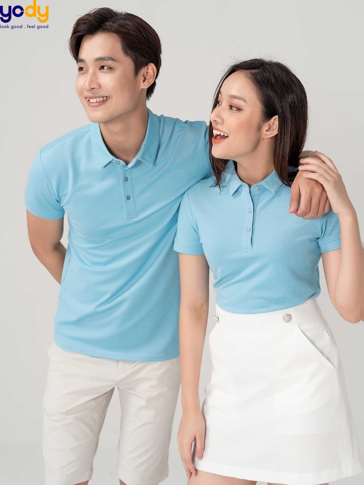 Áo thun polo nam nữ chất liệu sợi tre