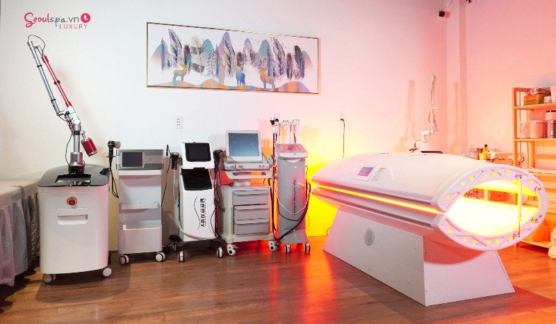 Seoul Spa Luxury được trang bị hệ thống máy móc tiên tiến, hiện đại nhất Việt Nam