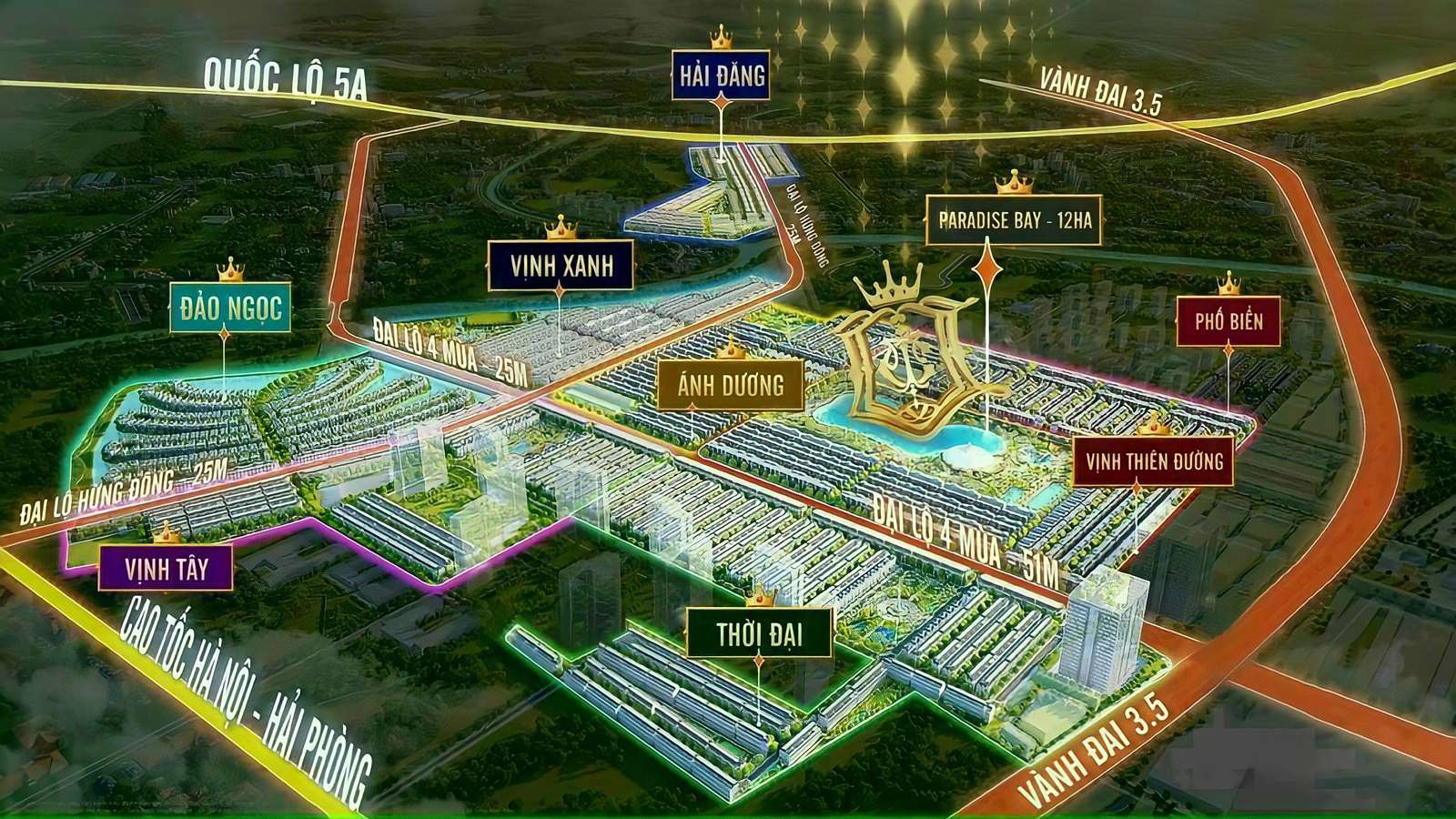 Mặt bằng Vinhomes Ocean Park 3 Crown Chi tiết từ 4