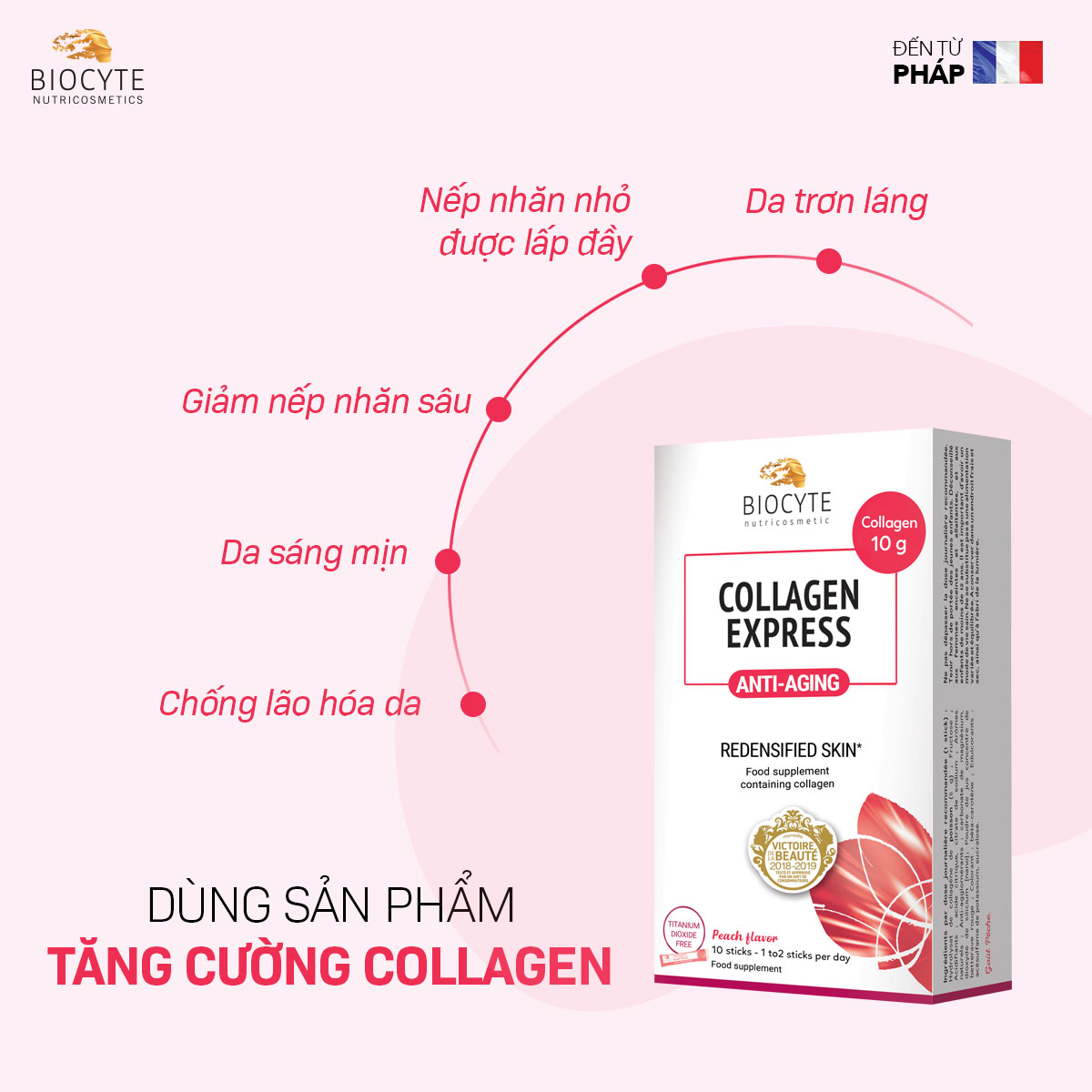 Bột Collagen giúp làm đẹp da Biocyte